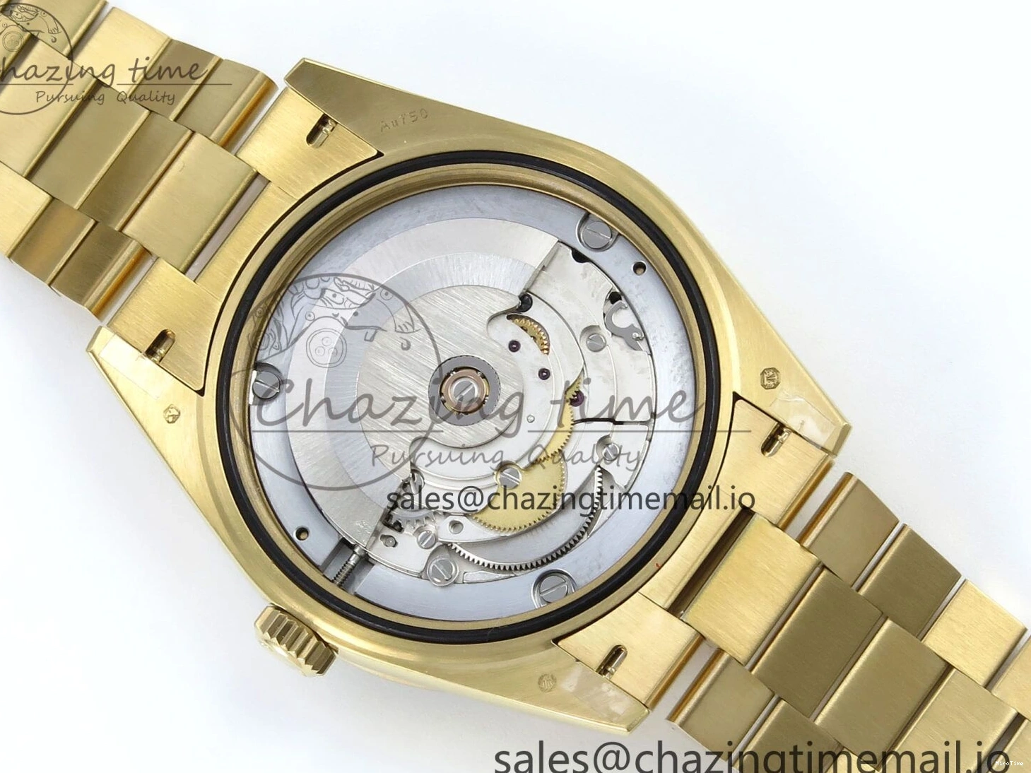 MiroTime 0314 DayDate 40 YG QF 1:1 Best Edition Pink Diamonds Dial Diamonds Bezel on President Bracelet A2836 V5 (Gain Weight) ZipUp 488